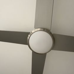 Silver Brush Nickel Finish Ceiling Fan