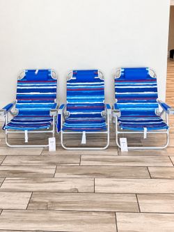 New beach chairs set of 3