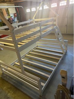 Twin over full bunk house bed
