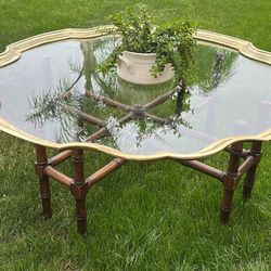 Regency Brass Coffee Table