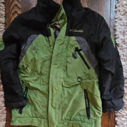 Slightly Used Boys Size 10-12 Hooded Columbia Winter Jacket 