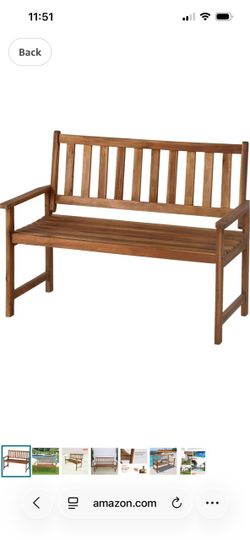 Brand New Outdoor Wooden Garden Bench – Never Opened in Box