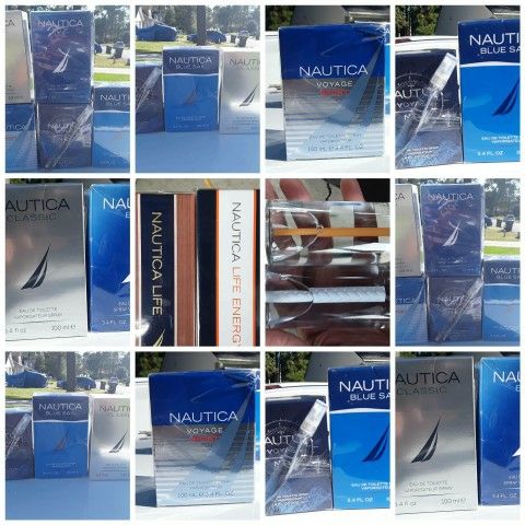 New N Box Authentic Nautica Colognes 3.4 Fl Oz .100ml