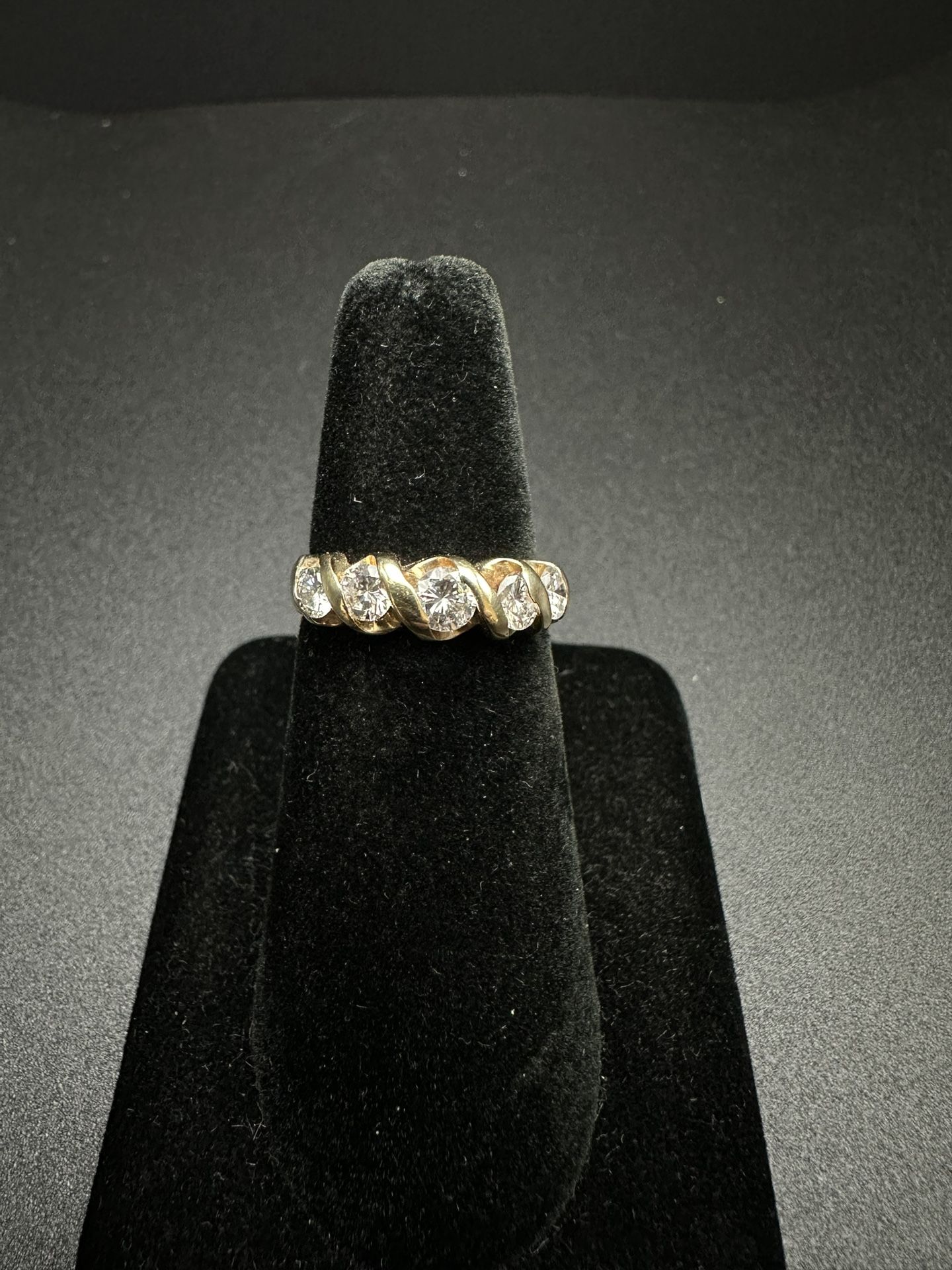 14k Gold diamond eternity ring