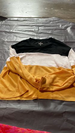 Hollister Color Block Waffle Knit Sweater
