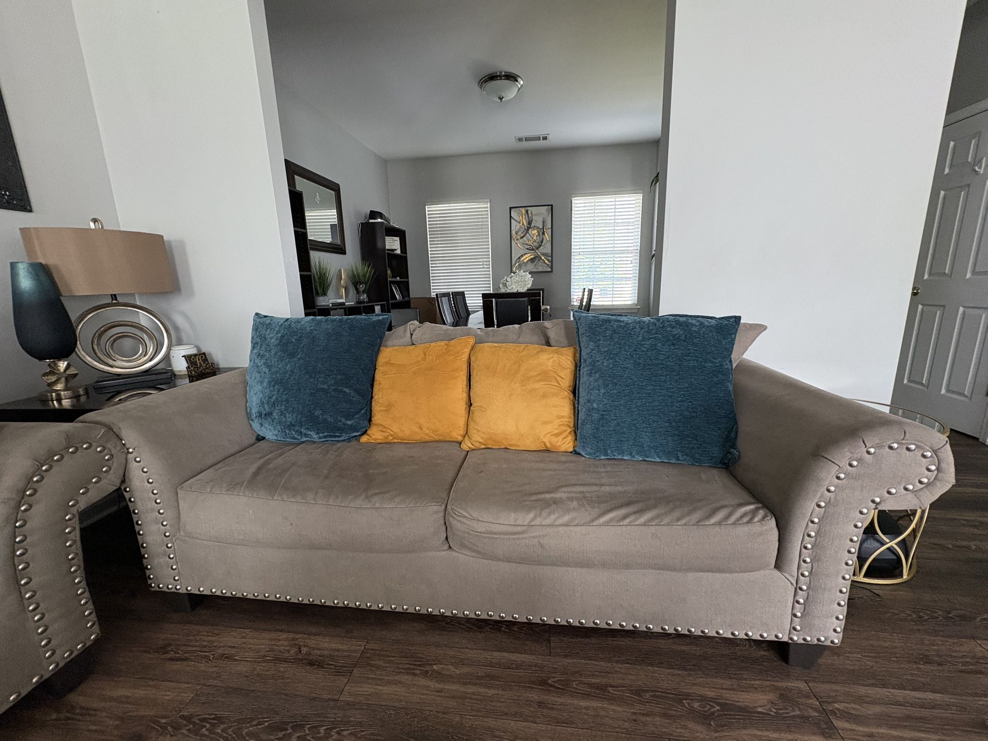 Living Room Set- Sofa, Love seat, Chair, and Ottoman