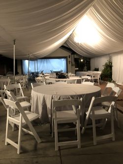 Draping carpas mesas sillas