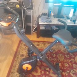 Home Folding Exercise Bike Black