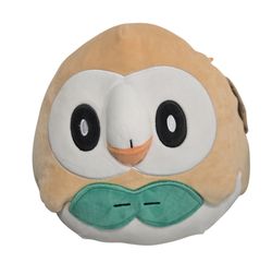 Squishmallows Pokemon Rowlet Plush 10in