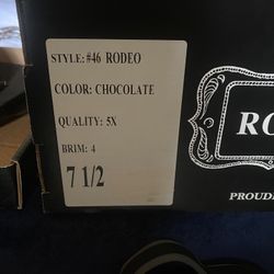 Rodeo King Chocolate 5X 
