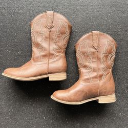 Kids Brown Cowboy Boots Sz 12