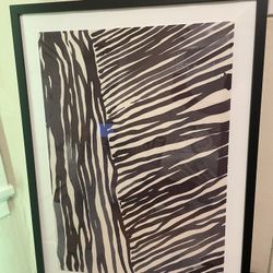 Zebra Print Photo + Frame