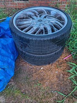 24 inch universal rims and tires