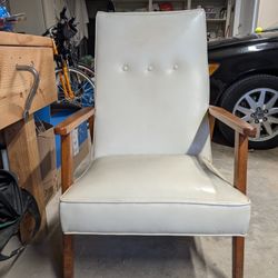 Casual Chair, Viny And Wood - FREE