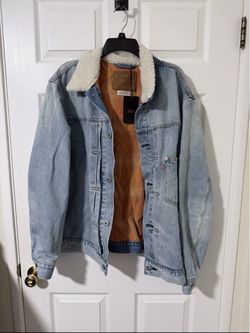 Levi's Men's Premium Lined Type I Trucker Denim Jacket Size Medium Blue