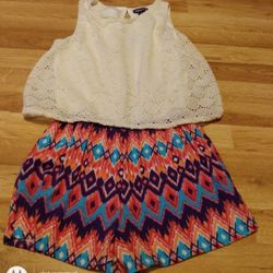 Girls Outfit Size 14/16 Limited Too Tank Top & Shorts 1 Pc.