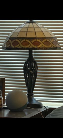 Lamps vintage style leaded style shade