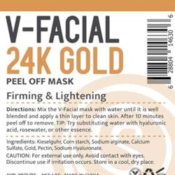 Jelly Mask 24K Real Gold Powder Wholesale Refill 1kg 1 kilo Refill 2.2 lb.
