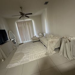 Couch Sectional & Mirror