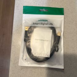 Ugreen Gold Plated USB Printer Cable 10350 Black NEW UNOPENED, 3 available
