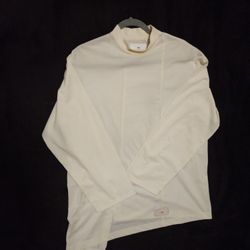 Y-3 LONG SLEEVE TEE MENS SIZE 2XS CREAM COLOR