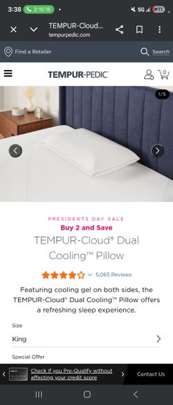 Tempur-Cloud Dual Cooling Pillows