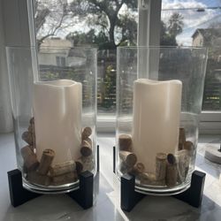 Pottery Barn Candle Glass Hurricane