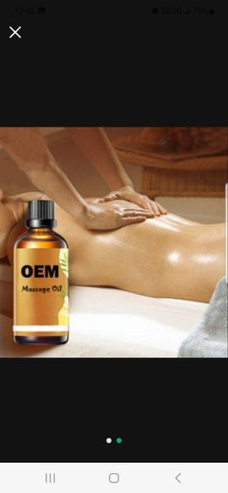 Man relaxing oil