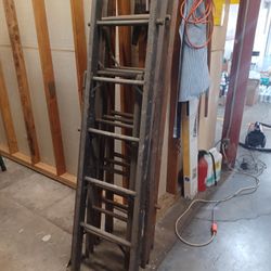 Antique Wood Section Ladder
