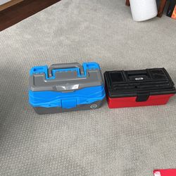 Tackle Boxes with some Fishing Gear