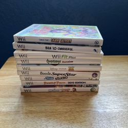 Wii Game Bundle Lot Of 10/ TESTED!