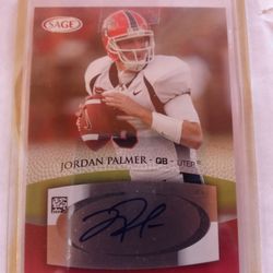 Jordan Palmer Rookie Quarterback Autograph Card
