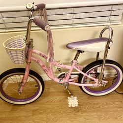 Girls 16” Bloom Schwinn Bike Purple Pink