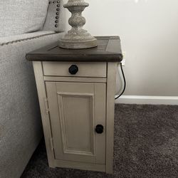 And Table With Plug In Outlet