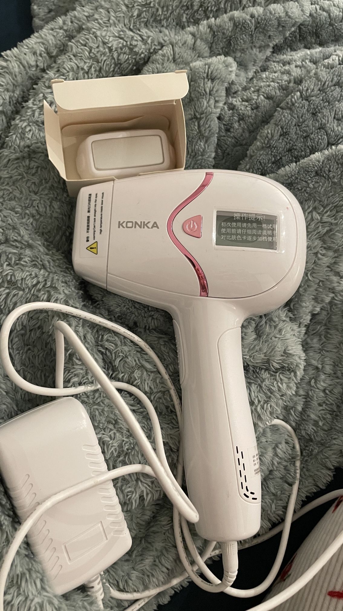 Laser Hair Removal for Women & Men, Hair Removal Device, 3-in-1 Multi-function Skincare,Ice Cooling Contact, 8 Strengths, Safe & Painless