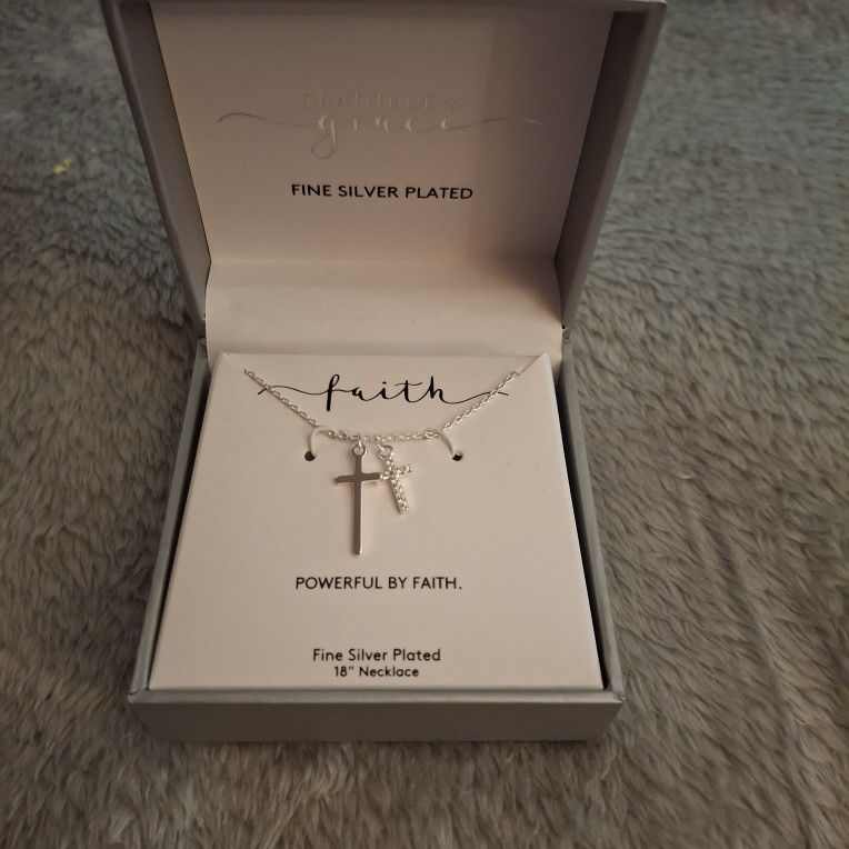 Silver Cross Necklace