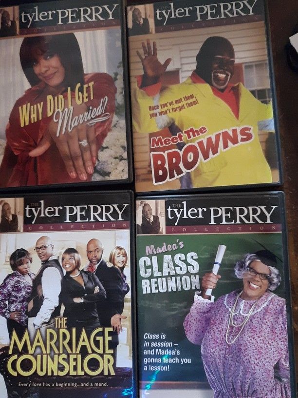 4 Tyler Perry DVDS