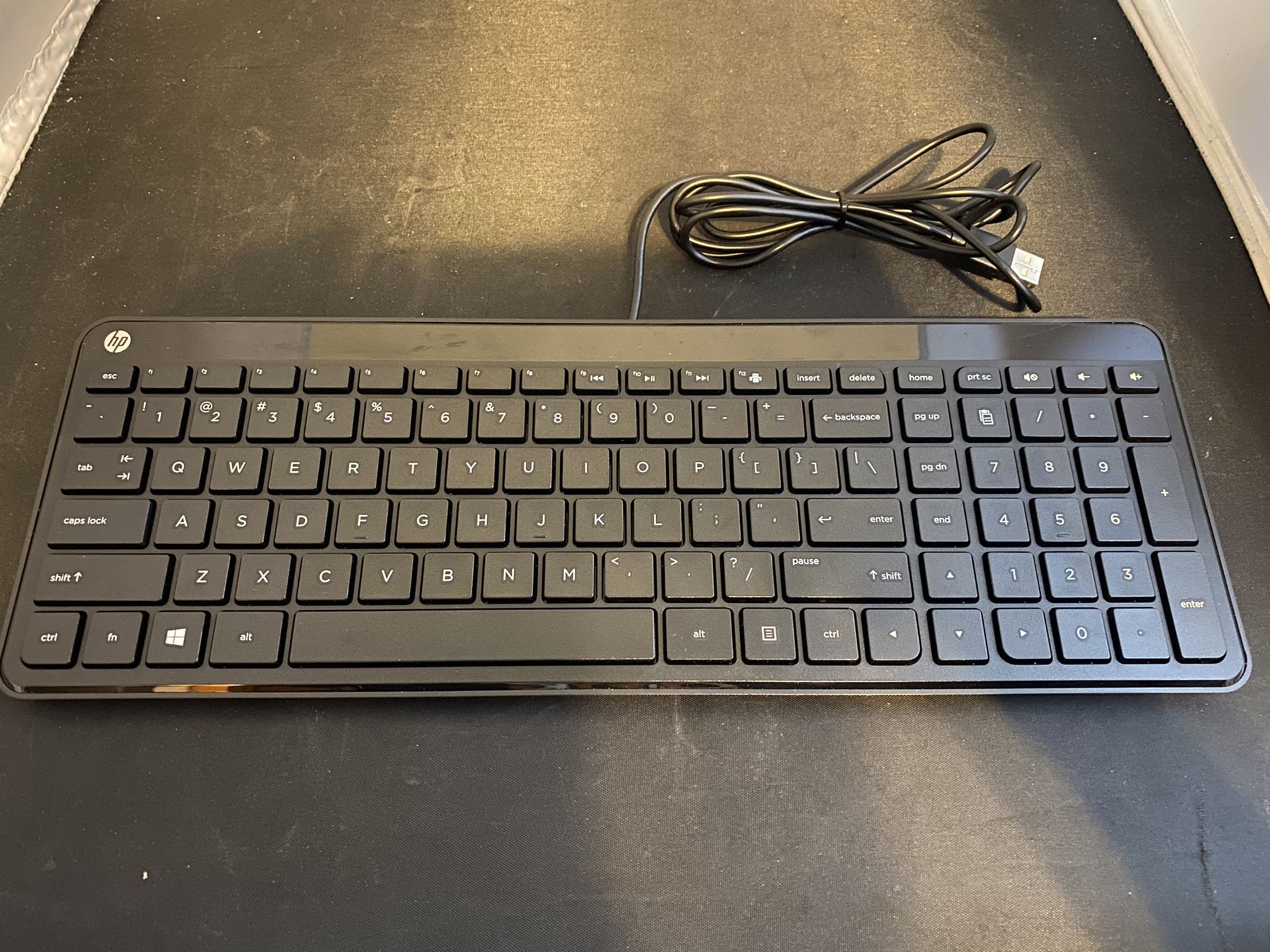 HP USB Multi Media Black Slim Wired Keyboard Sk-2028.