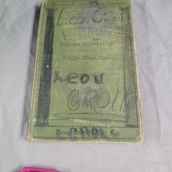 Edgar Allan Poe Antique Book. Poems and Tales from the Writings of Poe