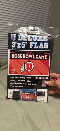 Utah Utes Football 2023 Rose Bowl Flag