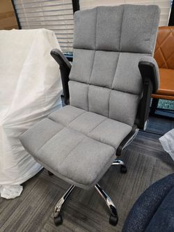 Gray Fabric High-Back Office Chair. brand new in box