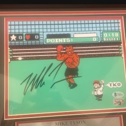 Mike Tyson Nintendo Punch Out Autograph