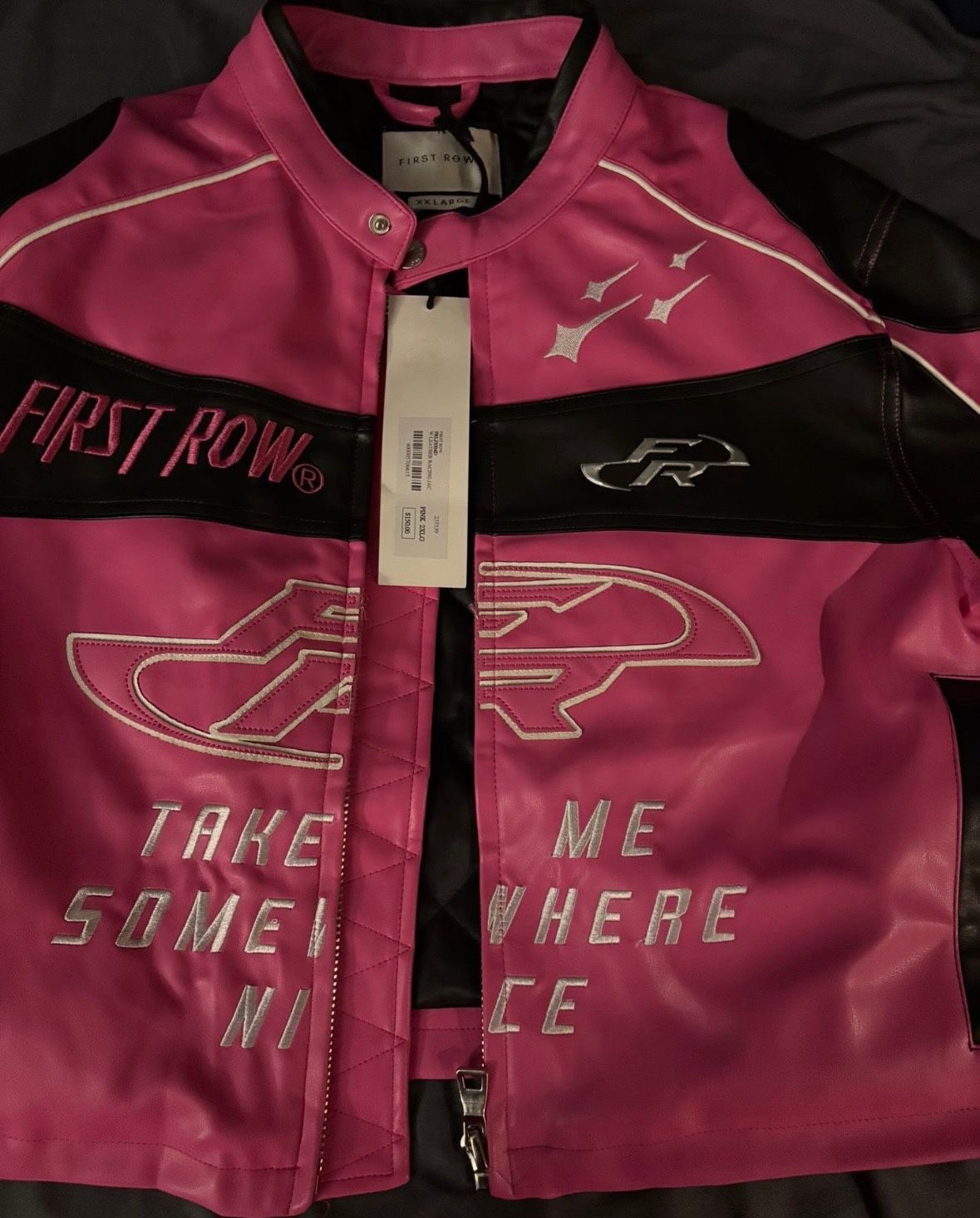 first row varsity jacket