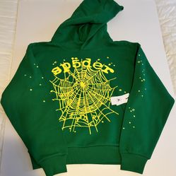 Green Spider Hoodie Sizes S-L
