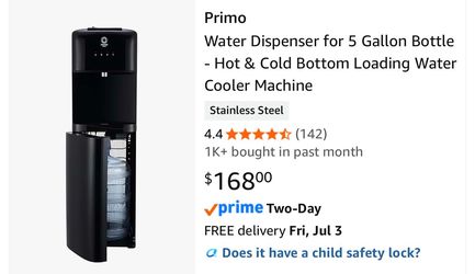Primo hot cold water dispenser -$50