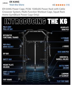 Squat Rack with Pulley and attachments