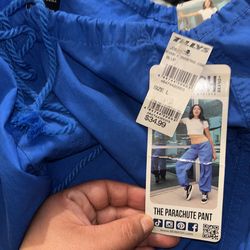 Rewash The Parachute Pants (Track pants ) Electric Blue Large Street Wear New