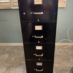 Filing This Under “Great Deal” - 4-Drawer Black Filing Cabinet