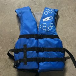X2O Universal Adult Open Sided Life Vest and Jacket More Than 90lbs Blue Ocean Coral Unisex