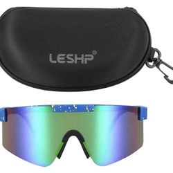 Aueely Polarized Sports Sunglasses,Big Frame Cycling Glasses,Outdoor Sports Portable Eyewear Goggles,Sunglasses for Cycling,Baseball, Skiing, Driving